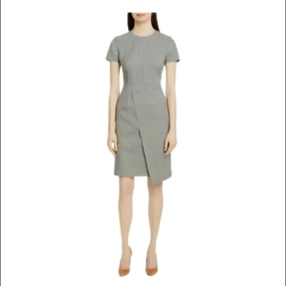 green emerald velvet dress HUGO BOSS SS ROUND NECK DRESS (4-10A) – Klade Children's Boutique main image 0